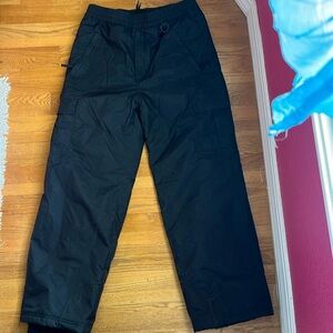 Sport essential black ski/snowboard drawstring zip pants M